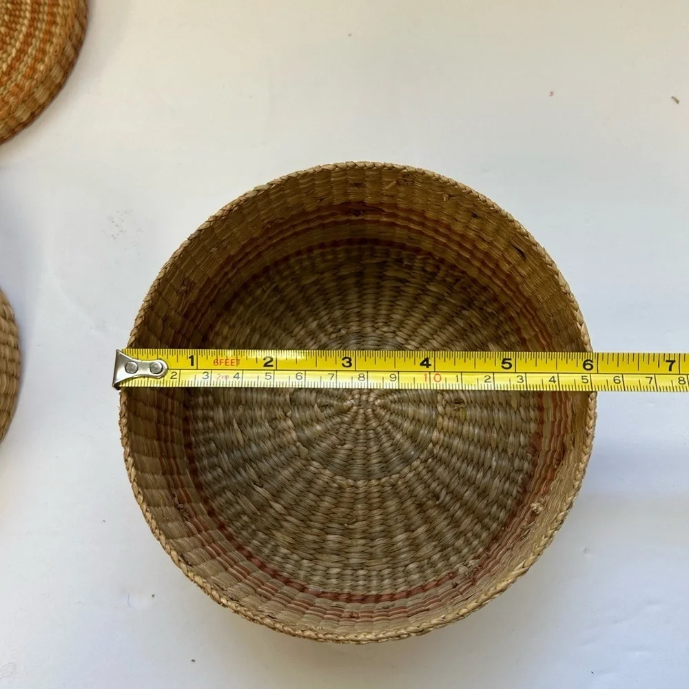 Handwoven Natural Basket Set of 2 / like new/ never used